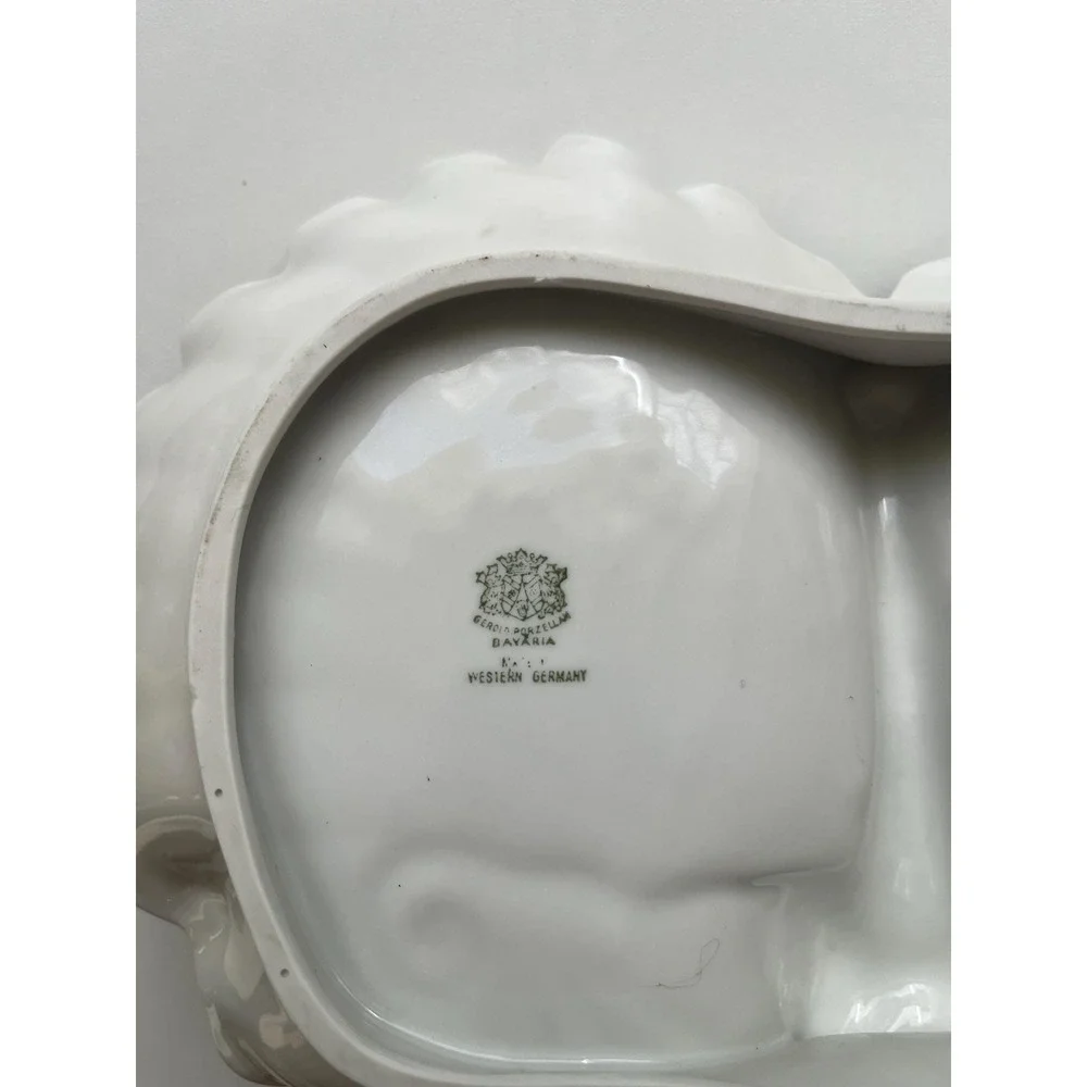 West Germany Vintage Double Leaf Relish/Snack dish